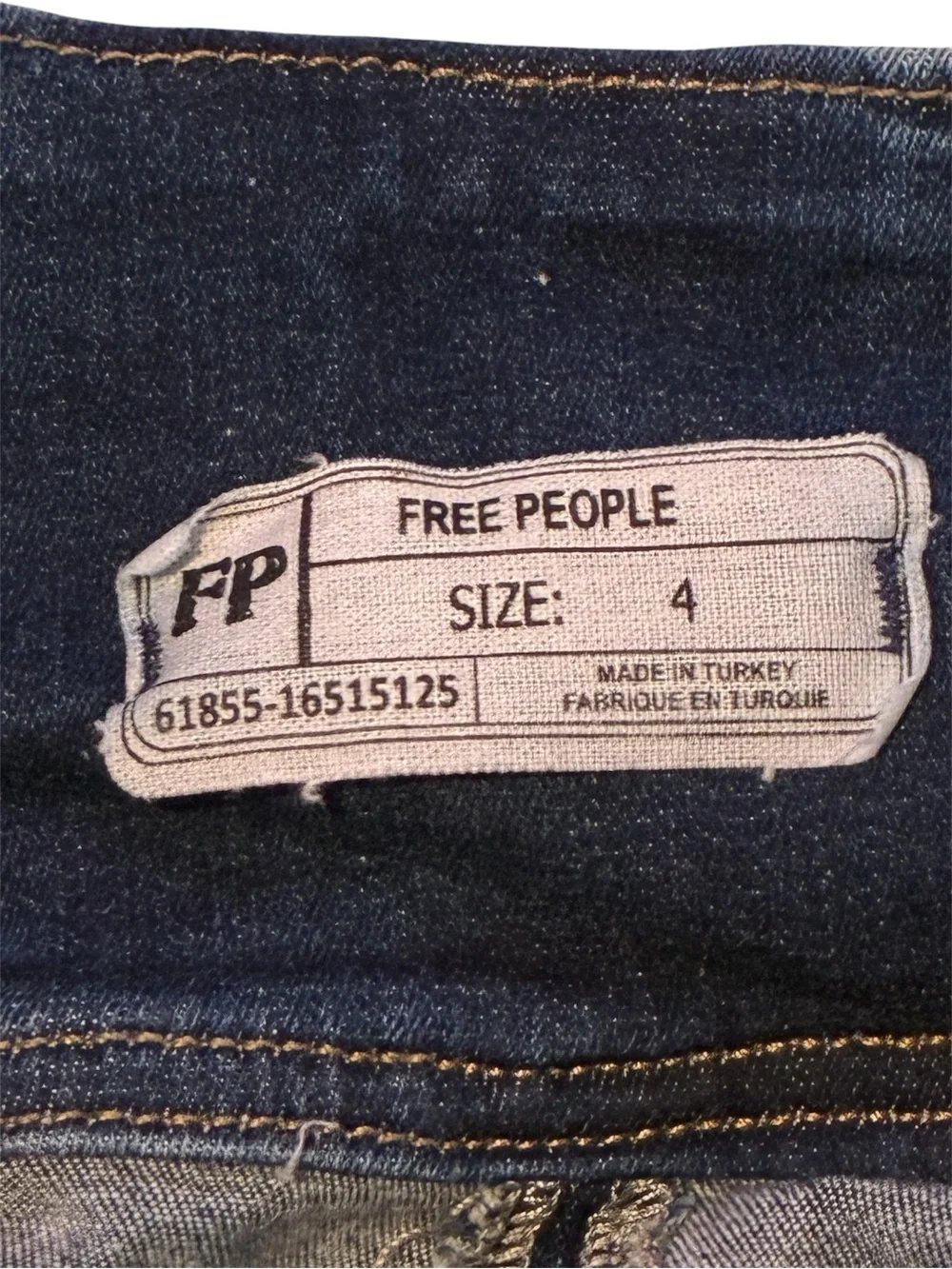 Free People Denim Womens Modern Femme Stretch Skirt Size 4